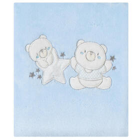 KCM050BR BRUCO BRUCO EMBROIDERED FLEECE BABY BLANKET 